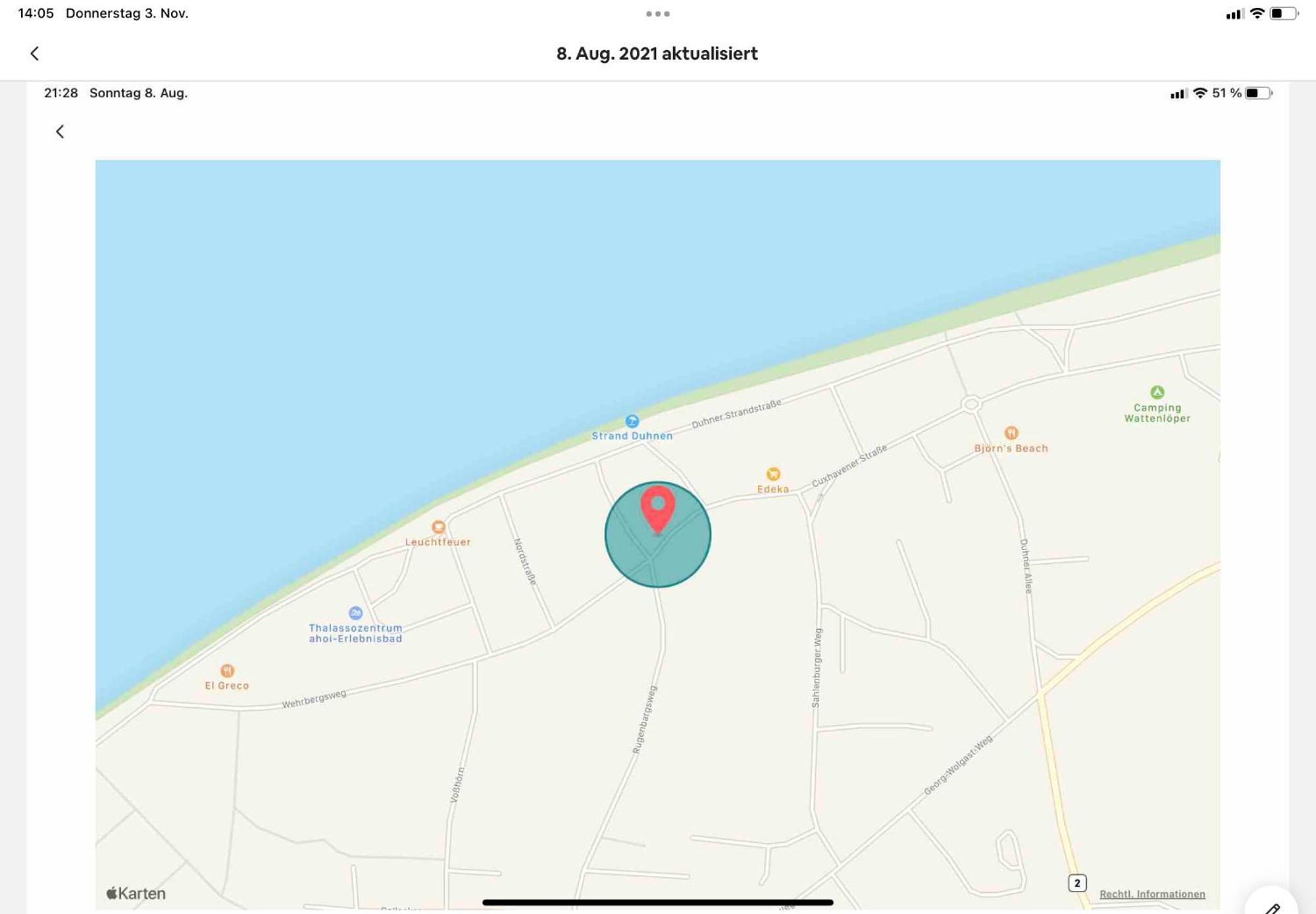 Apartment Gemuetliche Kleine, Aber Feine In Duhnen In Bester Lage, Direkt Am Cuxhaven